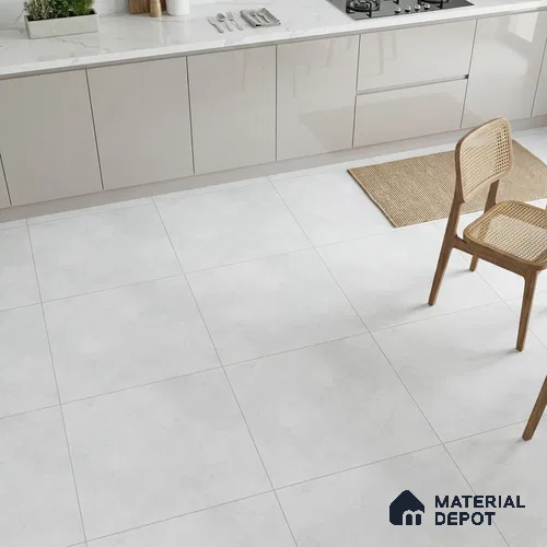 Cement Look Wall & Floor Tile TL 08215 C Polo Ice 2 ft x 2 ft Vitrified Matte Finish - 9 mm
