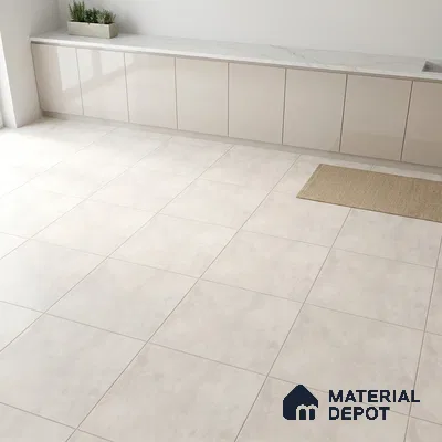 Cement Look Wall & Floor Tile TL 08218 B Petal Bianco 2 ft x 2 ft Vitrified Matte Finish - 9 mm