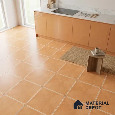 Cement Look Wall & Floor Tile TL 08218 C Petal Bruno 2 ft x 2 ft Vitrified Matte Finish - 9 mm