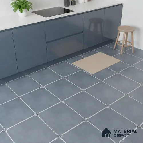 Cement Look Wall & Floor Tile TL 08218 Petal Azuvi 2 ft x 2 ft Vitrified Matte Finish - 9 mm