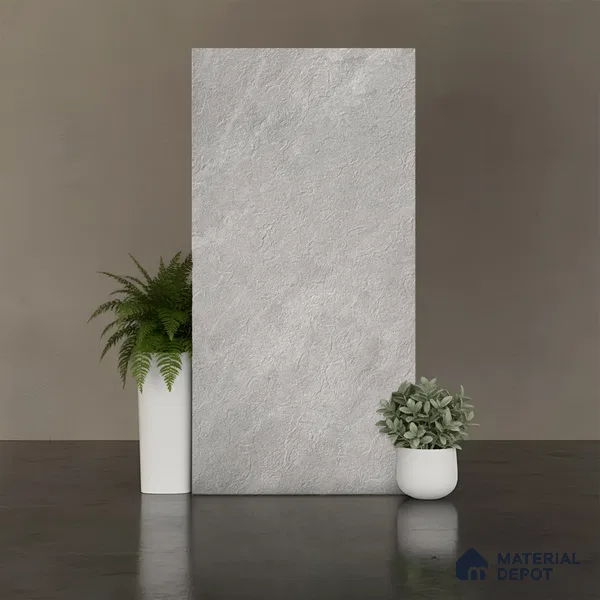 Stone Look Wall & Floor Tile TL 08231 B Quarry Gris Rock 4 ft x 2 ft Vitrified Matte Finish - 9 mm