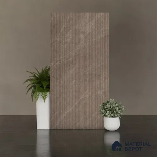 Stone Look Wall Tile TL 08235 C Quarry Tusk Strip Liner 4 ft x 2 ft Vitrified Matte Finish - 9 mm