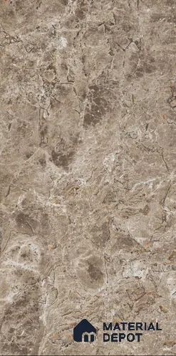Marble Emperador Wall & Floor Tile TL 08236 B Teak Brown 4 ft x 2 ft Glossy Finish Vitrified Tile - 9 mm | 3 Random Designs | Suitable For Living Room, Bedroom, Dining