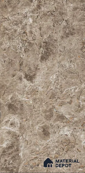 Marble Emperador Wall & Floor Tile TL 08236 B Teak Brown 4 ft x 2 ft Glossy Finish Vitrified Tile - 9 mm | 3 Random Designs | Suitable For Living Room, Bedroom, Dining