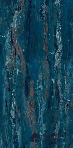 Stone Floor & Wall Tile TL 08249 Turkish Teal 4 ft x 2 ft High Gloss Finish Vitrified Tile - 9 mm | Suitable for Living Room, Bedroom & Bathroom