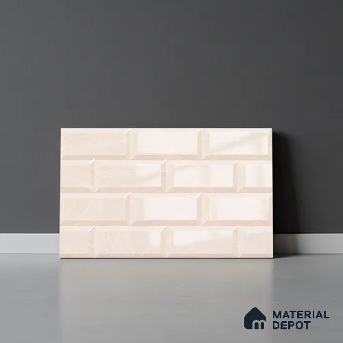 Faux Subway Wall Tile TL 08272 C 1680 L 18 x 12 inch Ceramic Glossy Finish - 7 mm | Suitable For Kitchen, Bathroom, Dining Area