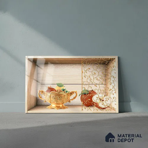Patterned Tile TL 08274 B 2256 K2 18 x 12 inch Ceramic Glossy Finish - 7 mm