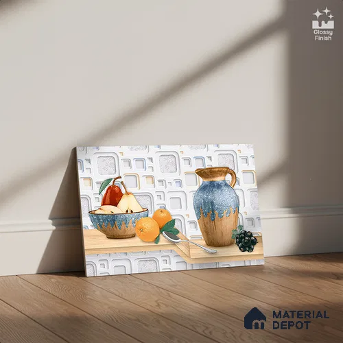 Patterned Tile TL 08276 B 4430 K1 18 x 12 inch Ceramic Glossy Finish - 7 mm