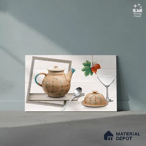 Patterned Tile TL 08279 B 4494 K2 18 x 12 inch Ceramic Glossy Finish - 7 mm