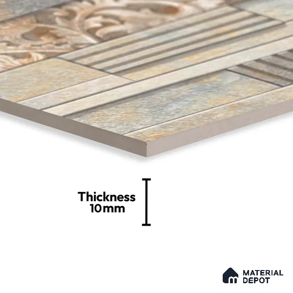 Stacked Stone Tile TL 08306 B Extent 06 2 ft x 1 ft Ceramic Matte Finish - 10 mm