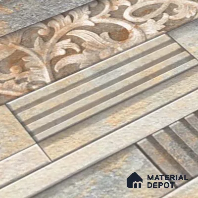 Stacked Stone Tile TL 08306 B Extent 06 2 ft x 1 ft Ceramic Matte Finish - 10 mm