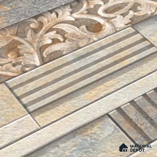 Stacked Stone Tile TL 08306 B Extent 06 2 ft x 1 ft Ceramic Matte Finish - 10 mm