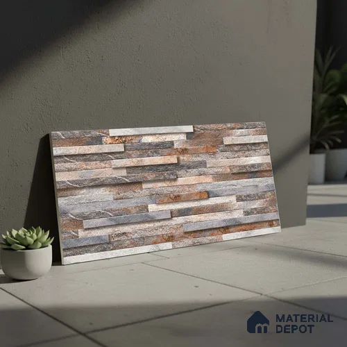 Stacked Stone Tile TL 08307 Jalmoud Natural 2 ft x 1 ft Ceramic Matte Finish - 10 mm