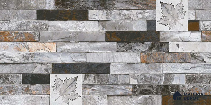 Stacked Stone Tile TL 08312 Venue 14 2 ft x 1 ft Ceramic Matte Finish - 10 mm