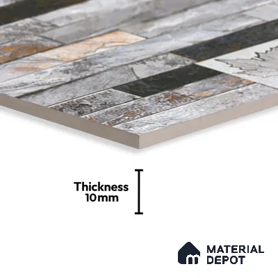 Stacked Stone Tile TL 08312 Venue 14 2 ft x 1 ft Ceramic Matte Finish - 10 mm