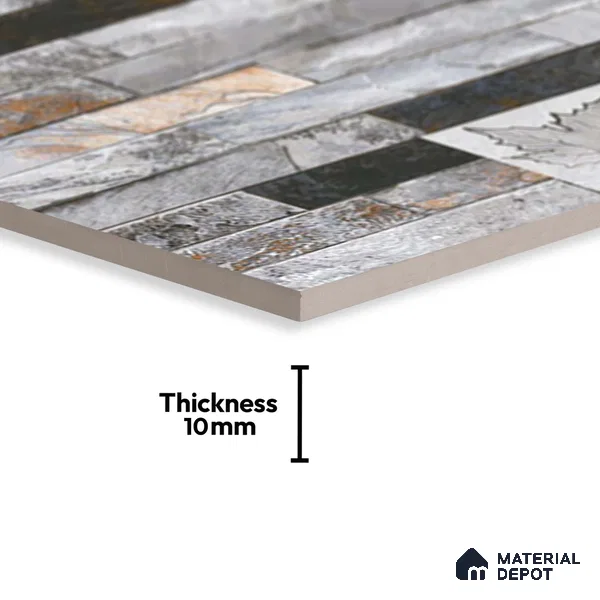Stacked Stone Tile TL 08312 Venue 14 2 ft x 1 ft Ceramic Matte Finish - 10 mm