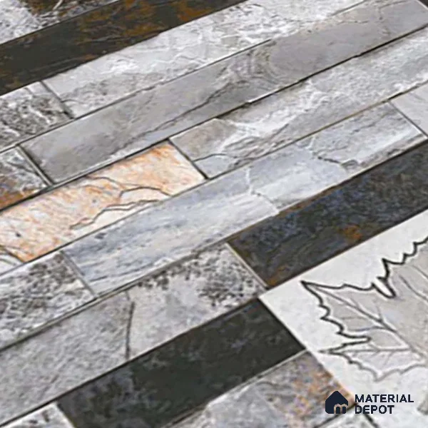 Stacked Stone Tile TL 08312 Venue 14 2 ft x 1 ft Ceramic Matte Finish - 10 mm