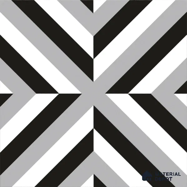 Moroccan Floor & Wall Tile TL 08313 Apollo 1 ft x 1 ft Matte Finish Vitrified Tile - 9 mm | Suitable for Bathroom, Kitchen, Balcony | Please Expect a Slight Variation of Pattern