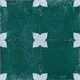 Moroccan Floor & Wall Athangudi Tile TL 08314 C Astria Verde 1 ft x 1 ft Matte Finish Vitrified Tile - 9 mm | Suitable for Bathroom, Kitchen, Balcony | Please Expect a Slight Variation of Pattern | Image 01