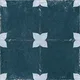 Moroccan Floor & Wall Athangudi Tile TL 08314 Astria Azul 1 ft x 1 ft Matte Finish Vitrified Tile - 9 mm | Suitable for Bathroom, Kitchen, Balcony | Please Expect a Slight Variation of Pattern | Image 01