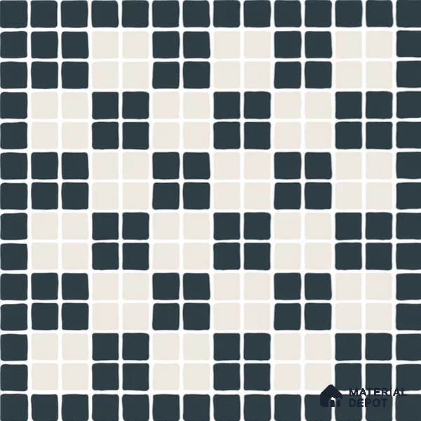 Mosaic Floor & Wall Tile TL 08319 Cupid 1 ft x 1 ft Matte Finish Vitrified Tile - 9 mm | Suitable for Living Room, Bedroom & Bathroom