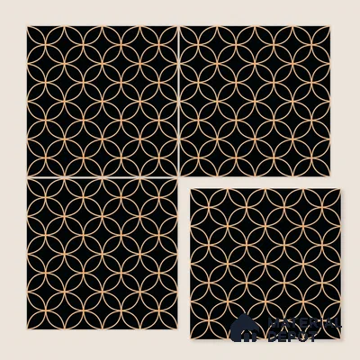 Moroccan Floor & Wall Tile TL 08320 Eclipse 1 ft x 1 ft Matte Finish Vitrified Tile - 9 mm | Suitable for Bathroom, Kitchen, Balcony | Please Expect a Slight Variation of Pattern
