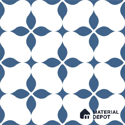 Moroccan Floor & Wall Tile TL 08324 Zeus 1 ft x 1 ft Matte Finish Vitrified Tile - 9 mm | Suitable for Bathroom, Kitchen, Balcony | Please Expect a Slight Variation of Pattern