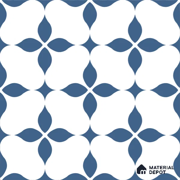 Moroccan Floor & Wall Tile TL 08324 Zeus 1 ft x 1 ft Matte Finish Vitrified Tile - 9 mm | Suitable for Bathroom, Kitchen, Balcony | Please Expect a Slight Variation of Pattern