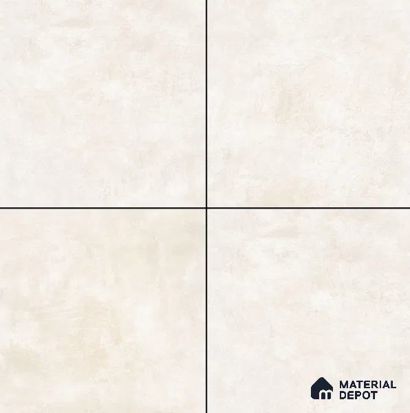 Cement Floor & Wall Tile TL 08333 B Cementum Bone 2 ft x 2 ft Matte Finish Vitrified Tile - 9 mm | 3 Random Design | Suitable for Living Room, Bedroom & Bathroom