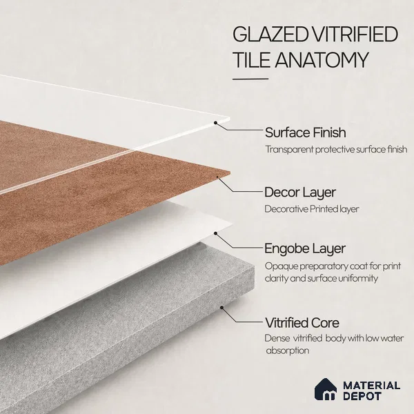 Stone Wall & Floor Tile TL 08333 G Prime Cementum Cotto 4 ft x 2 ft Matte Finish Vitrified Tile - 9 mm | Suitable For Bathroom, Kitchen, Balcony