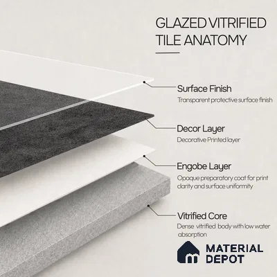 Stone Wall & Floor Tile TL 08333 I Prime Cementum Nero 4 ft x 2 ft Matte Finish Vitrified Tile - 9 mm | Suitable For Bathroom, Kitchen, Balcony