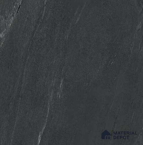 Stone Floor Tile TL 08343 D Lime Stone Black 2 ft x 2 ft Carving Matte Finish Vitrified Tile - 9 mm | 8 Random Design | Suitable For Bathroom, Terrace & Balcony