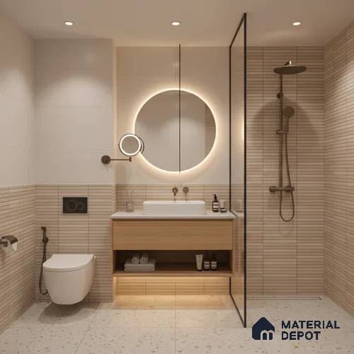 Subway Tile TL 08348 Kitkate 220 1 ft x 1 ft Ceramic Matte Finish - 10 mm | Please Expect a Slight Variation of Pattern