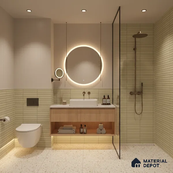 Subway Tile TL 08350 Kitkate 215 1 ft x 1 ft Ceramic Matte Finish - 10 mm | Please Expect a Slight Variation of Pattern