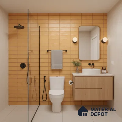 Subway Tile TL 08354 B Blash 208 1 ft x 1 ft Ceramic Matte Finish - 10 mm | Please Expect a Slight Variation of Pattern