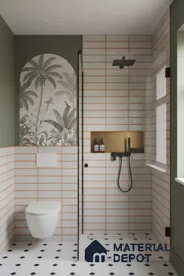 Subway Tile TL 08354 Blash 207 1 ft x 1 ft Ceramic Matte Finish - 10 mm | Please Expect a Slight Variation of Pattern