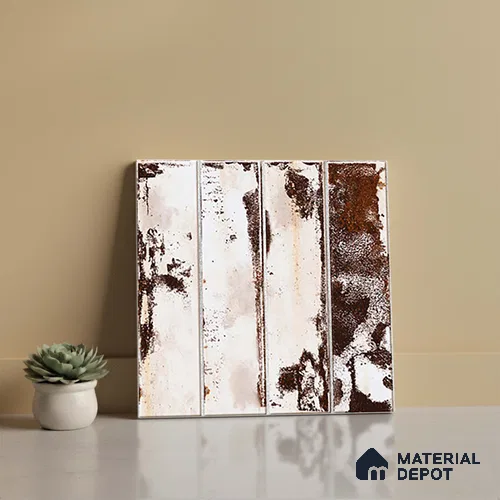 Moroccan Wall & Floor Tile TL 08356 Artefic 203 1 ft x 1 ft Ceramic Matte Finish - 10 mm | Suitable For Bathroom, Kitchen, Balcony | Please Expect a Slight Variation of Pattern