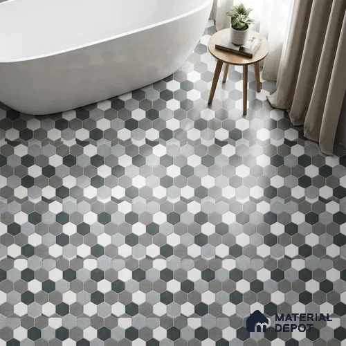Patterned Look Parking Tile TL 08367  1 ft x 1 ft Vitrified Matte Finish - 8 mm | Please Expect a Slight Variation of Pattern
