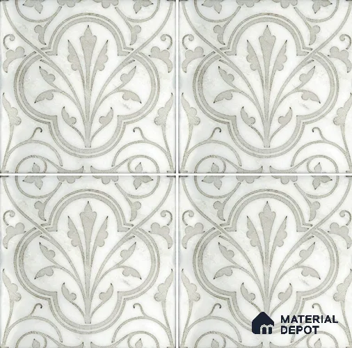 Patterned Wall Tile TL 08391 | 88092| 8 x 8 inch Matte Finish Vitrified Tile - 9 mm | Suitable for Living Room, Bedroom & Bathroom | Please Expect a Slight Variation of Pattern