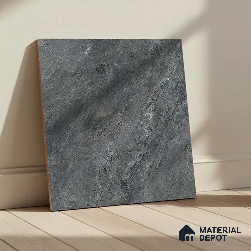 Stone Look Parking Tile TL 08428 1.6 ft x 1.6 ft Vitrified Matte Finish - 12 mm | Pattern Alignment May Vary | 2-3 mm Spacer is Mandatory