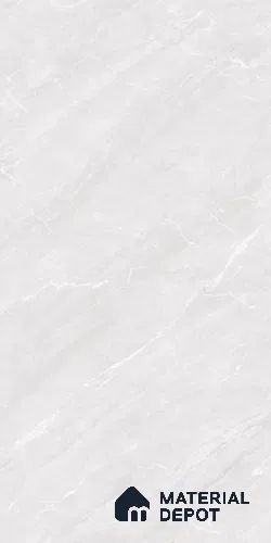 Marble Carrara Wall & Floor Tile TL 08440 Cool White 4 ft x 2 ft Glossy Finish Vitrified Tile - 9 mm | Suitable For Living Room, Bedroom, Dining