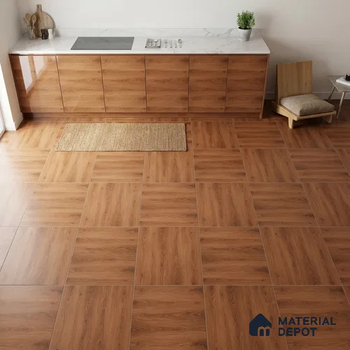 Wood Look Parking Tile TL 08454 2 ft x 2 ft Porcelain Matte Finish - 8 mm