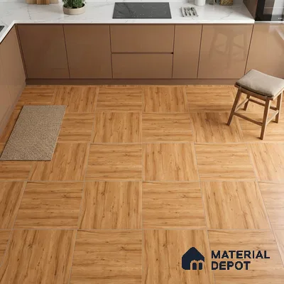 Wood Look Parking Tile TL 08455  2 ft x 2 ft Porcelain Matte Finish - 8 mm
