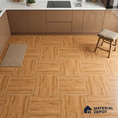 Wood Look Parking Tile TL 08455  2 ft x 2 ft Porcelain Matte Finish - 8 mm