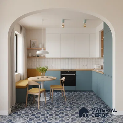 Moroccan Look Wall & Floor Tile TL 08458  2 ft x 2 ft Porcelain Matte Finish - 8 mm | Please Expect a Slight Variation of Pattern