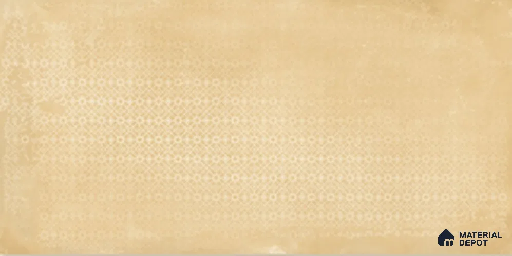 Patterned Floor & Wall Tile TL 08469 Yellow Hl 4 ft x 2 ft Carving Matte Finish Vitrified Tile - 9 mm | Suitable for Living Room, Bedroom & Bathroom