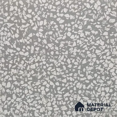 Terrazzo Floor & Wall Tile TL 08486 Natural Terazzo 2 ft x 2 ft Matte Finish Vitrified Tile - 9 mm | 1 Random Design | Suitable for Living Room, Kitchen & Bathroom