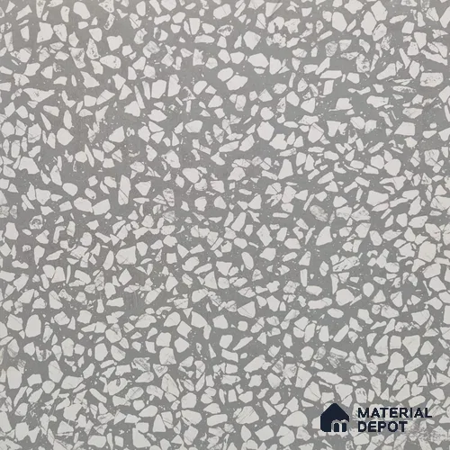 Terrazzo Floor & Wall Tile TL 08486 Natural Terazzo 2 ft x 2 ft Matte Finish Vitrified Tile - 9 mm | Suitable for Living Room, Kitchen & Bathroom
