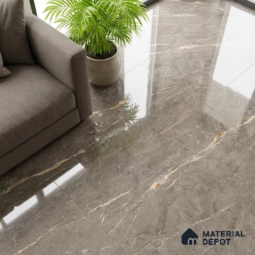 Marble Look TL 08496 B Jaffiro Natural Endless 4 ft x 2 ft Vitrified Glossy Finish - 8 mm | Random 4