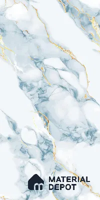 Marble Endless Calacatta Wall & Floor Tile TL 08497 Cool White 4 ft x 2 ft Glossy Finish Vitrified Tile - 8 mm | 4 Random Designs | Suitable For Living Room, Bedroom, Dining